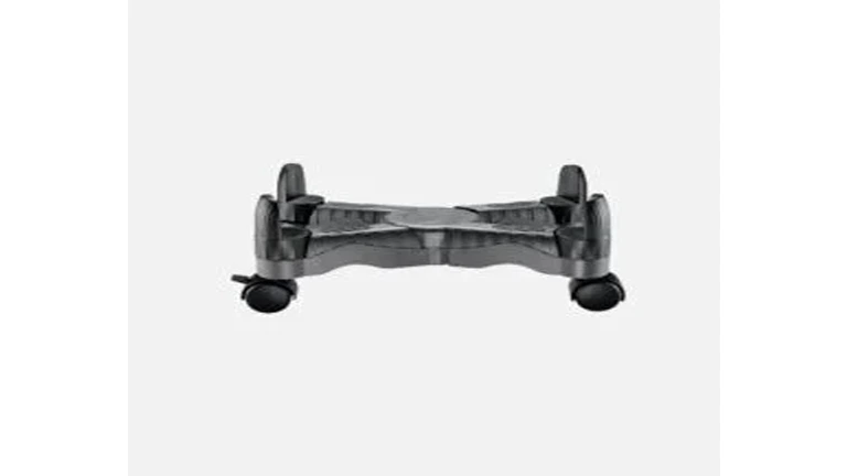 Systematix Four-Wheeled CPU Holder with adjustable width and durable caster wheels.